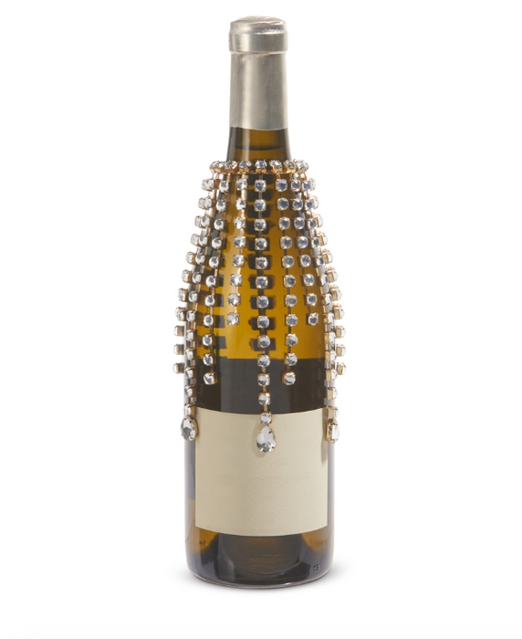 Jeweled Wine Bottle Veil