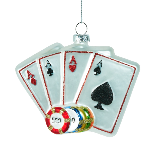 4.5" Poker Ornament