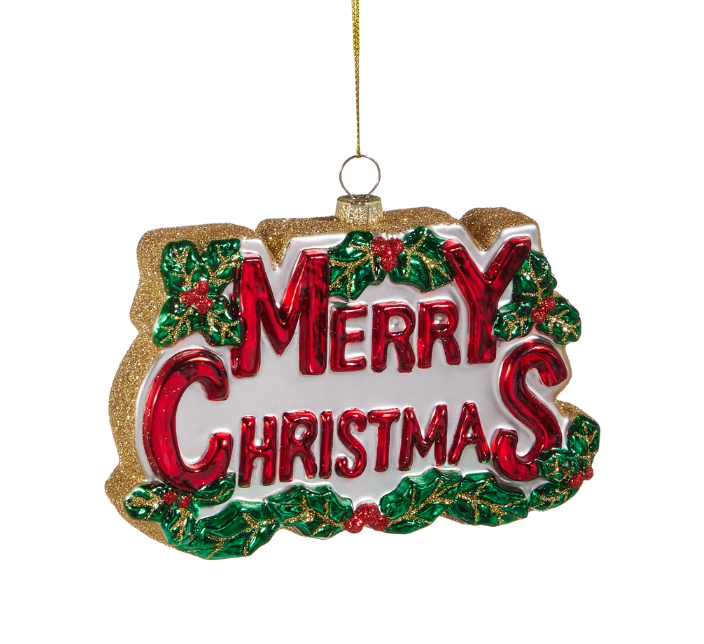 5.5" Merry Christmas Ornament