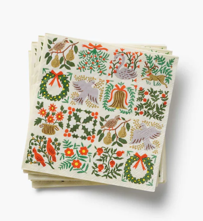 Christmastide Cocktail Napkins