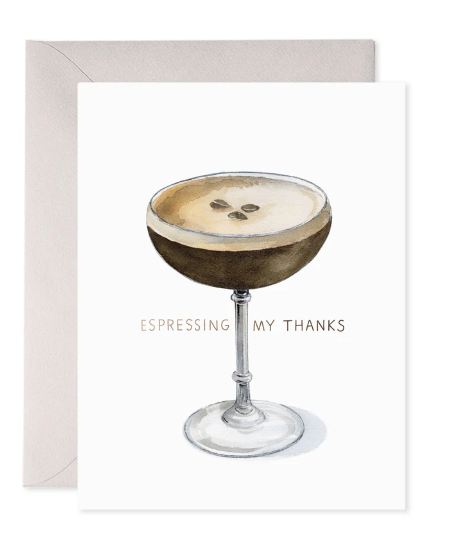 Espresso Thanks Card