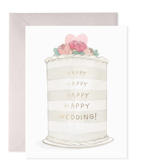 Frosted Wedding Card