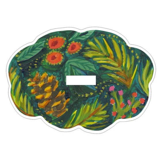 Lg Pinecone & Holly Stand