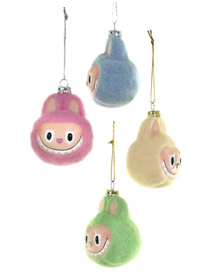 Fuzzy Monster Face Ornament