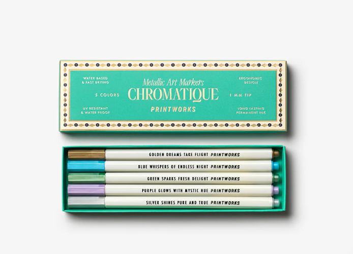 Metallic Art Markers Set of 5