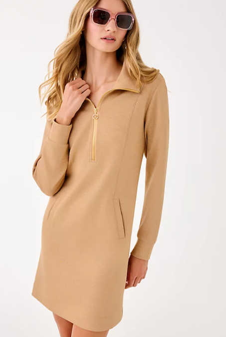 UPF 50+ Eleni Dress | Heathered Iced Latte