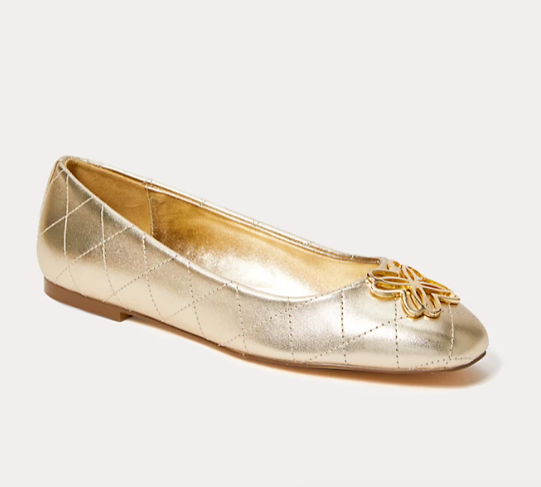 Patina Ballet Flat | Gold Metallic