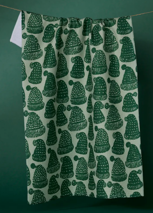 Geometry Tea Towel | Frostcap Green