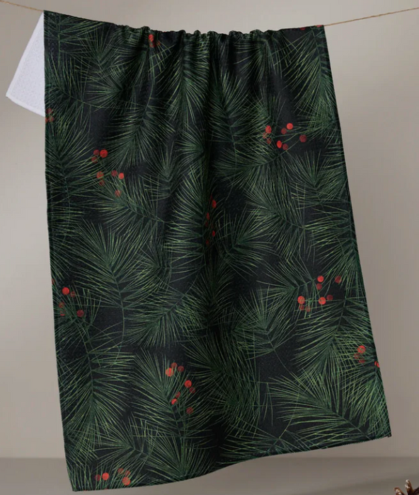 Geometry Tea Towel | Evergreen Pine