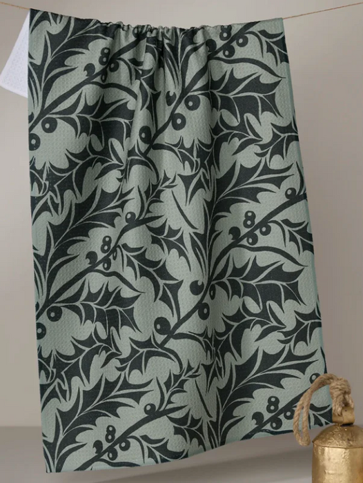 Geometry Tea Towel | Winter Foliage