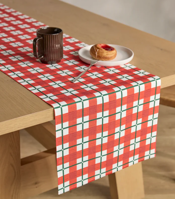 Geometry Table Runner | Yuletide Plaid