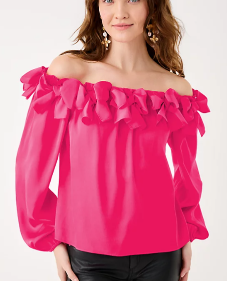 Analea Off Shoulder Top | Sun Shell Pink