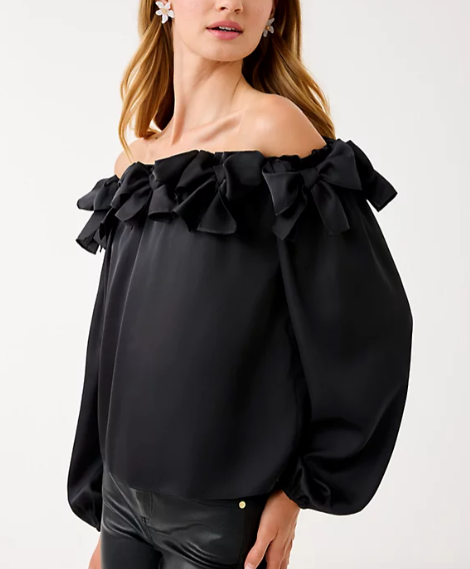 Analea Off Shoulder Top | Noir