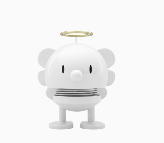 Small Hoptimist Angel Bumble | White
