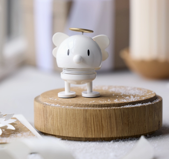 Small Hoptimist Angel Bumble | White