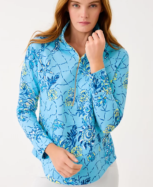 UPF 50+ Skipper Popover | Bellevue Blue Breakers Beach