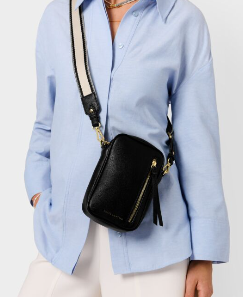 Small Hallie Crossbody Bag | Black
