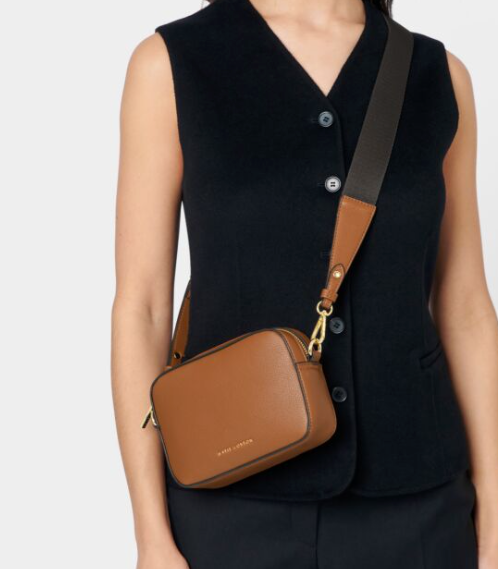 Marni Mini Crossbody Bag | Cognac/Charcoal