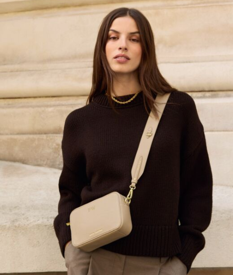 Avery Small Crossbody Bag | Lt Taupe