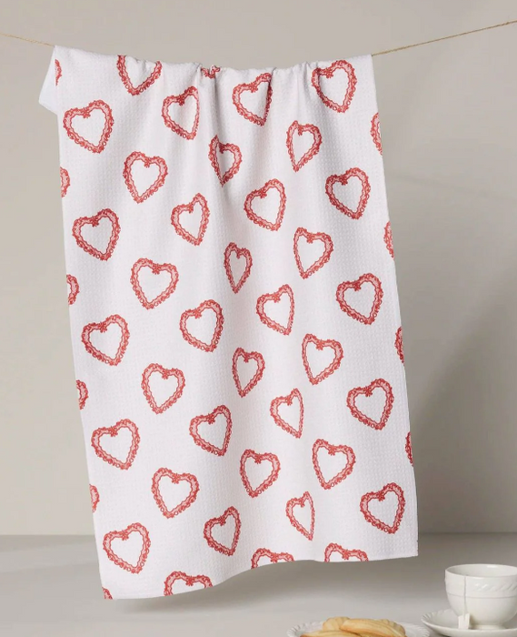Geometry Tea Towel | Soft Heart