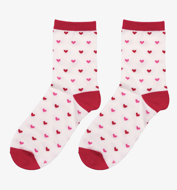 Mini Hearts Crew Socks
