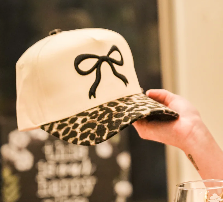 Leopard Bow Cap