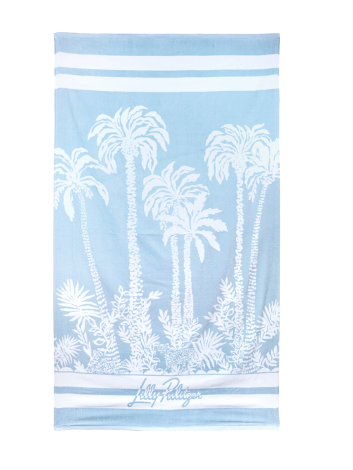 Lilly Palms Way Home Beach Towel