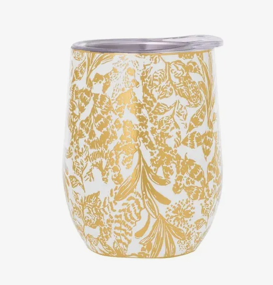 Lilly Gold Calypso Coast Insulated Stemless Tumbler