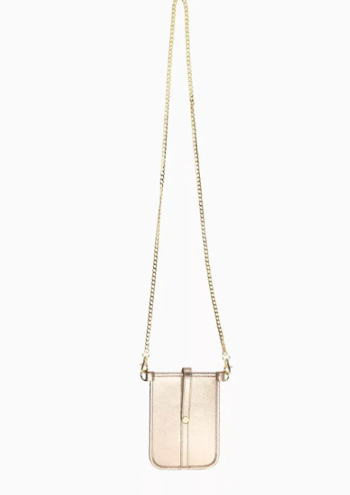 Lilly Gold Phone Wallet Crossbody