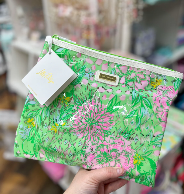 Lilly Lime Feeling Good Beach Day Pouch