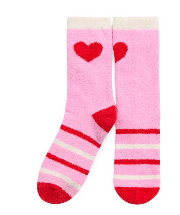 Pink Heart Socks