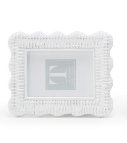 White Rattan Frame | Rectangle