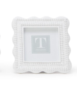 White Rattan Frame | Square