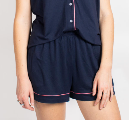 Navy/Pink Sleep Shorts