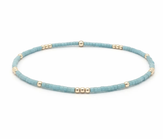 2mm Newport Pale Turquoise Waterproof Bracelet