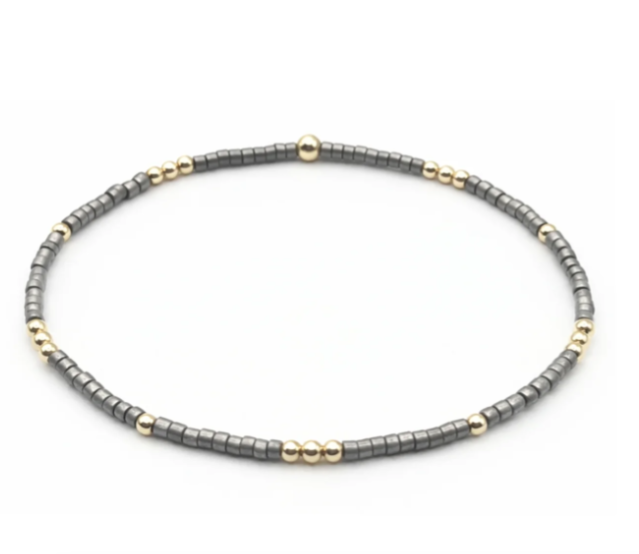 2mm Newport Pewter Waterproof Bracelet
