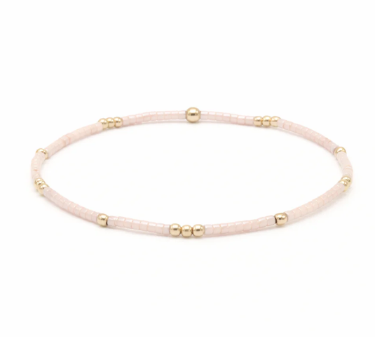 2mm Newport Palest Pink Waterproof Bracelet