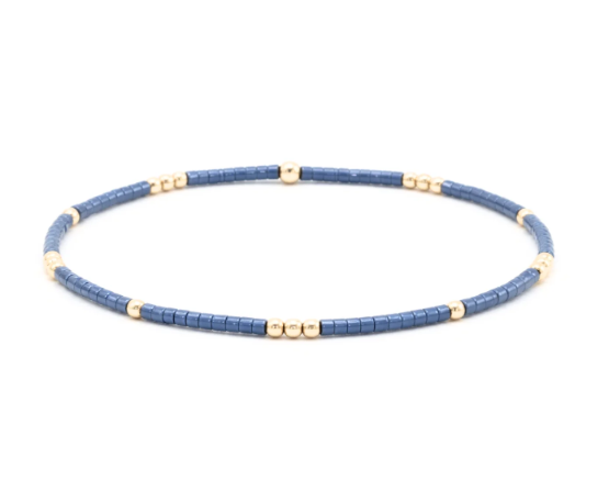 2mm Newport Steel Blue Waterproof Bracelet