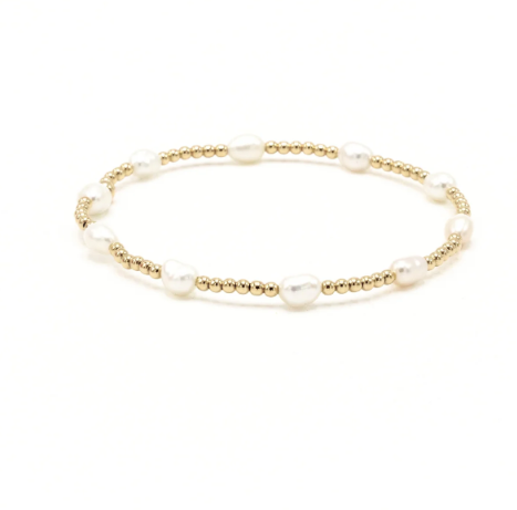 Petite Pattern Rice Pearl Waterproof Bracelet