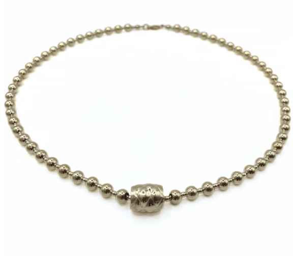 5mm+2mm 14k Barrel Waterproof Necklace