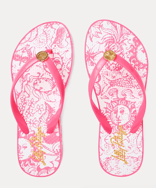 Pool Flip Flops | Cherry Blossom Pink Fleur de Lily