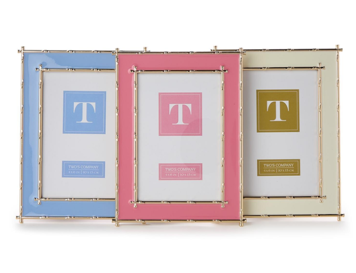 4x6 Bamboo Edge Enamel Frame