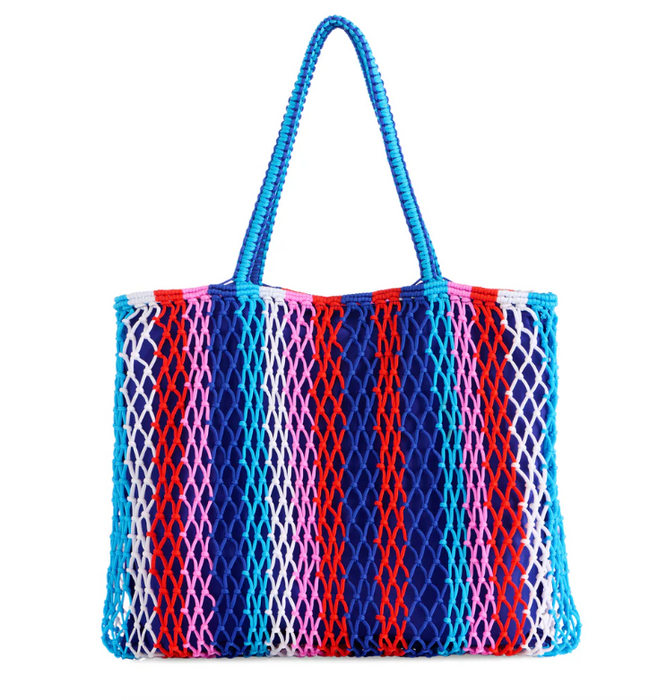 Blue Braziliana Stripe Tote