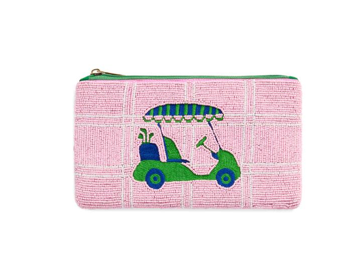 Pink Birdie Zip Pouch