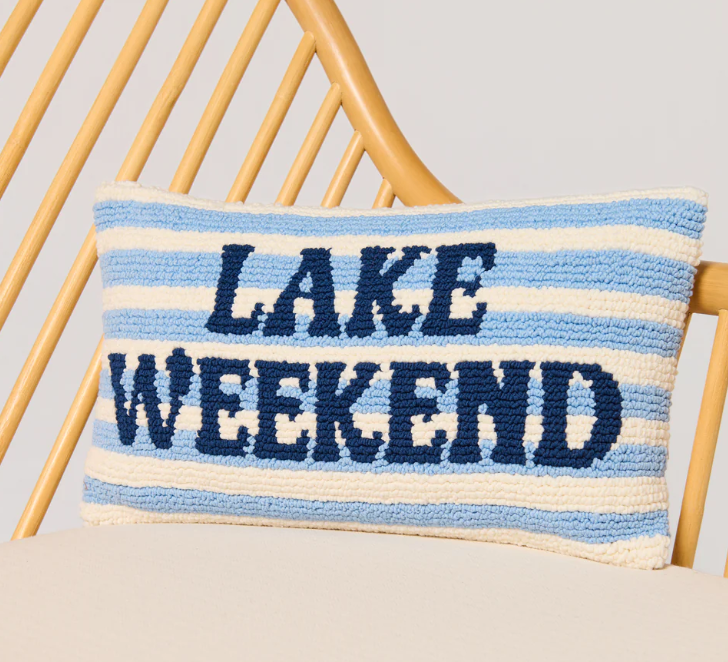 Blue Lake Weekend Pillow