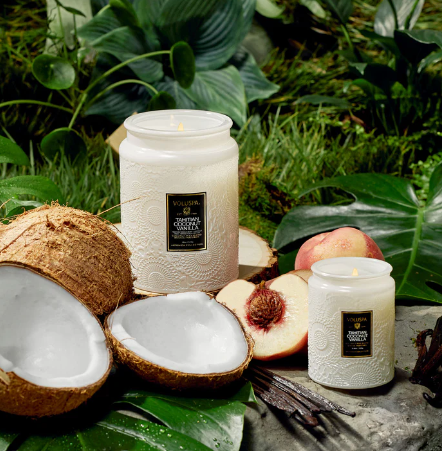 Vanilla Sunday Voluspa Candle | Small Jar w/Glass Lid