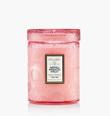 Napali Passion Fruit Voluspa Candle | Small Jar w/Glass Lid
