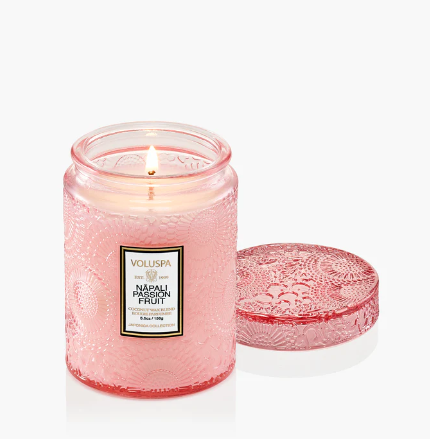 Napali Passion Fruit Voluspa Candle | Small Jar w/Glass Lid