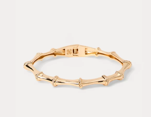 Bamboo Jungle Bracelet |  Gold Metallic