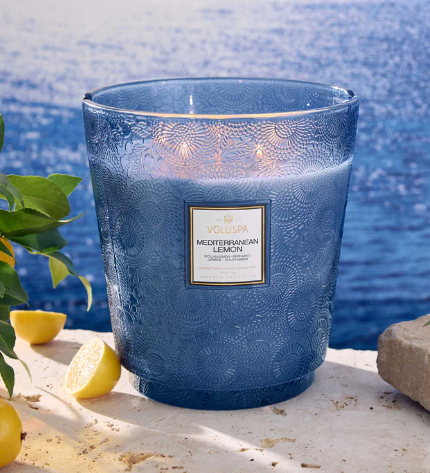 Mediterranean Lemon Voluspa Candle | 5 W Hearth